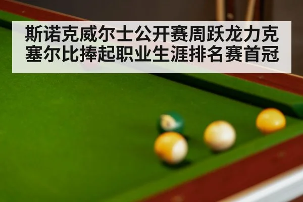 斯诺克威尔士公开赛周跃龙力克塞尔比捧起职业生涯排名赛首冠